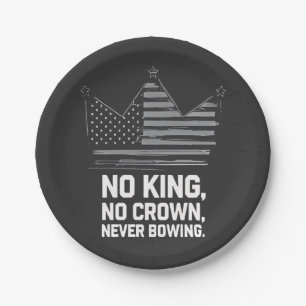 Keine Könige in Amerika Rettete Demokratie - ich v Pappteller