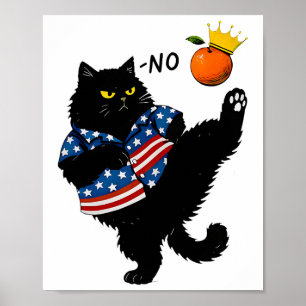 Keine Könige in Amerika Schwarze Katze Wir Mensche Poster