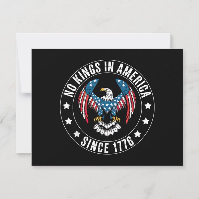 Keine Könige in Amerika seit 1776 (Vorderseite)
