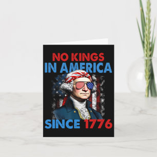 Keine Könige in Amerika seit 1776 Flagge der USA R Karte