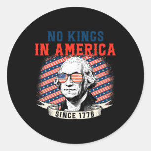 Keine Könige in Amerika seit 1776 gegen Trump-T-Sh Runder Aufkleber