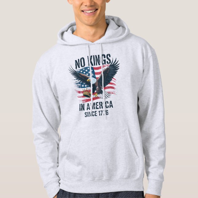 Keine Könige in Amerika seit 1776 keine Könige Hoodie (Vorderseite)