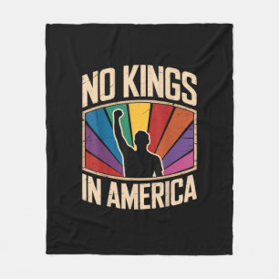 Keine Könige in Amerika seit 1776 Kreatives Design Fleecedecke