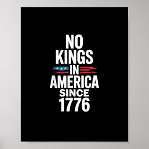 Keine Könige in Amerika seit 1776 Minimal Clean Poster