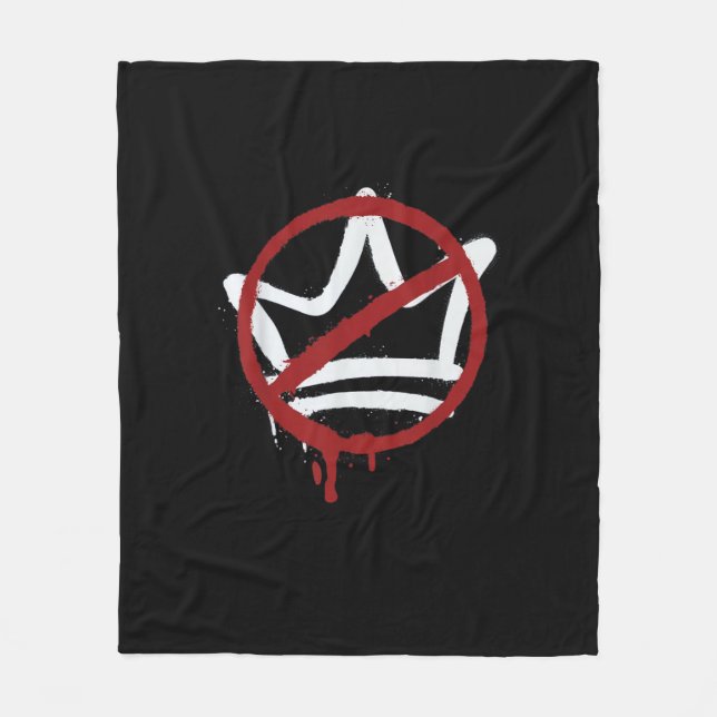 Keine Könige in Amerika seit 1776 Minimal Sauber Fleecedecke (Vorderseite)