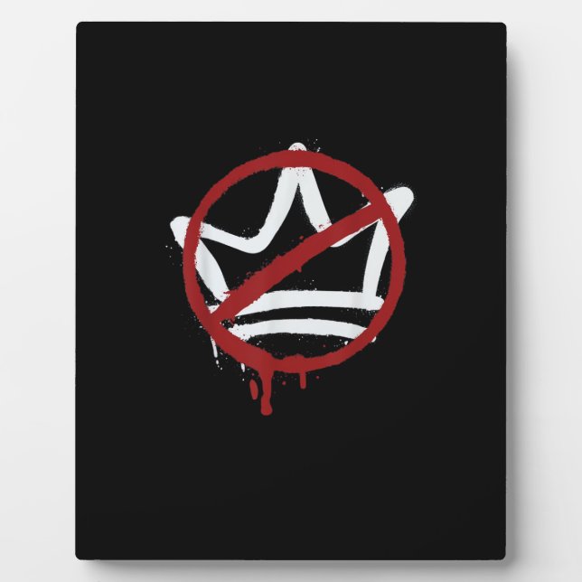 Keine Könige in Amerika seit 1776 Minimal Sauber Fotoplatte (Vorderseite)