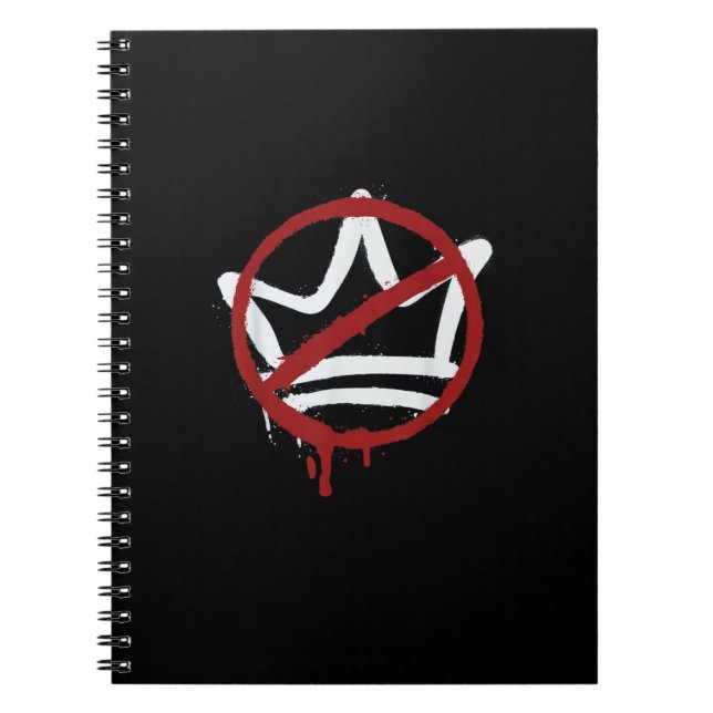 Keine Könige in Amerika seit 1776 Minimal Sauber Notizblock (Vorderseite)