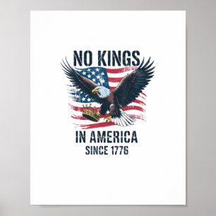 Keine Könige in Amerika seit 1776 Minimal Sauber Poster