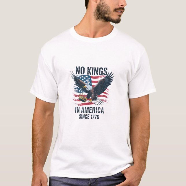 Keine Könige in Amerika seit 1776 Minimal Sauber T-Shirt (Vorderseite)