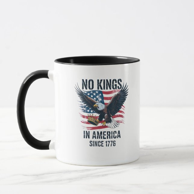 Keine Könige in Amerika seit 1776 Minimal Sauber Tasse (Links)