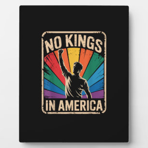 Keine Könige in Amerika seit 1776 Patriotischer St Fotoplatte