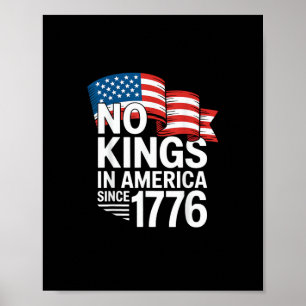 Keine Könige in Amerika seit 1776 Protest Kreative Poster