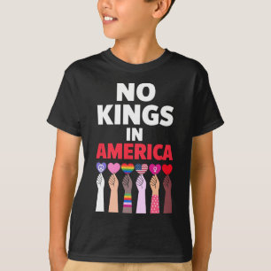 Keine Könige in Amerika seit 1776 Protest-Zeichen T-Shirt