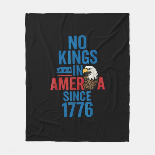 Keine Könige in Amerika seit 1776-Shirt Keine Köni Fleecedecke (Vorderseite)