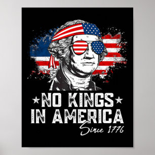 Keine Könige in Amerika seit 1776 störte die Flagg Poster