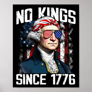 Keine Könige in Amerika seit 1776 störte die Flagg Poster