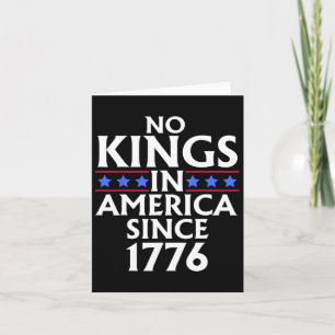 Keine Könige in Amerika seit 1776 US-Fahne 4. J Karte