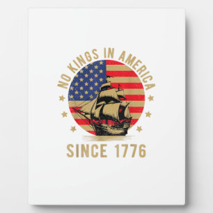 Keine Könige in Amerika seit 1776 US-Flagge Patrio Fotoplatte