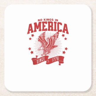 Keine Könige in Amerika seit 1776 USA Adler Rechteckiger Pappuntersetzer