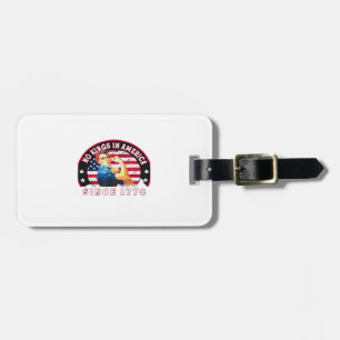 Keine Könige in Amerika seit 1776 USA-Flagge Speic Gepäckanhänger