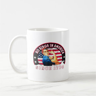 Keine Könige in Amerika seit 1776 USA-Flagge Speic Kaffeetasse
