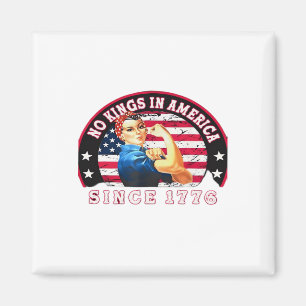 Keine Könige in Amerika seit 1776 USA-Flagge Speic Magnet