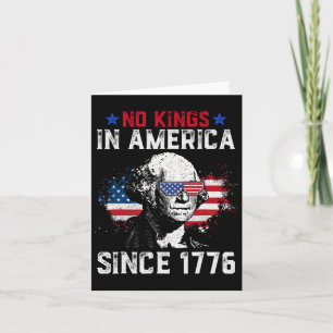 Keine Könige in Amerika seit 1776 Vintag erschütte Karte