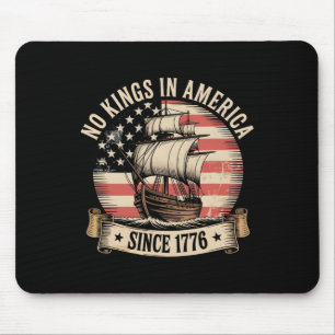 Keine Könige in Amerika seit 1776 Vintager US-Patr Mousepad