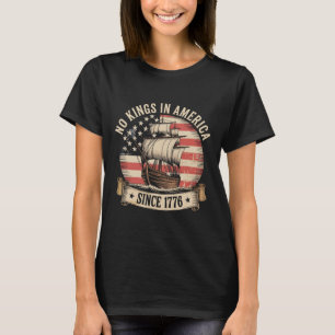 Keine Könige in Amerika seit 1776 Vintager US-Patr T-Shirt