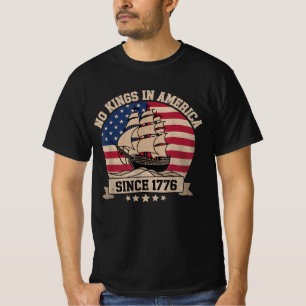 Keine Könige in Amerika seit 1776 Vintages Patriot T-Shirt