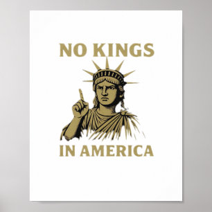 Keine Könige In Amerika Statue Des No Kings Day Pr Poster