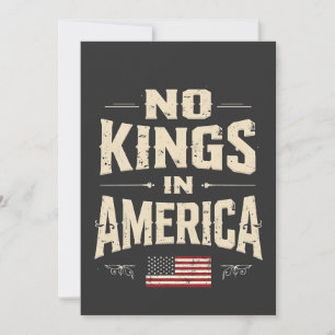 Keine Könige in Amerika Trump Politischer Spaß Ankündigung