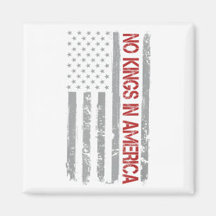 Keine Könige in Amerika US-Flagge Vintage  Magnet
