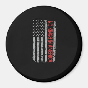 Keine Könige in Amerika US-Flagge Vintage Retro-St Magnet