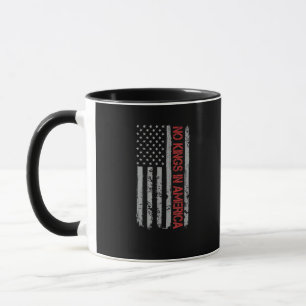 Keine Könige in Amerika US-Flagge Vintage Retro-St Tasse