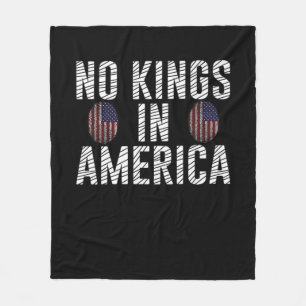 Keine Könige In Amerika USA-Flagge Fingerabdruck K Fleecedecke