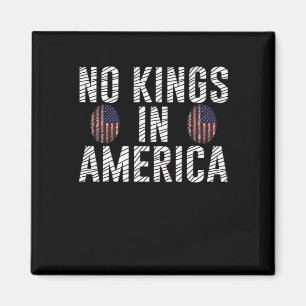Keine Könige In Amerika USA-Flagge Fingerabdruck K Magnet