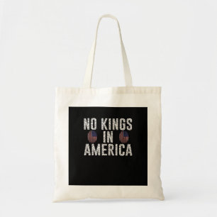 Keine Könige in Amerika USA-Flagge Fingerabdruck K Tragetasche
