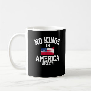 Keine Könige in Amerika USA-Flagge Retro Cooler St Kaffeetasse