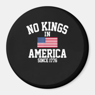Keine Könige in Amerika USA-Flagge Retro Cooler St Magnet