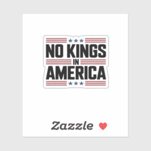 Keine Könige in Amerika USA Kreativer Stil Aufkleber