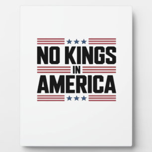 Keine Könige in Amerika USA Kreativer Stil Fotoplatte