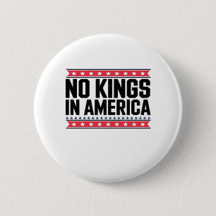 Keine Könige in Amerika USA Minimal Clean Button