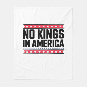 Keine Könige in Amerika USA Minimal Clean Fleecedecke