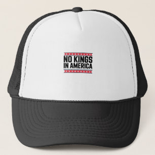 Keine Könige in Amerika USA Minimal Clean Truckerkappe