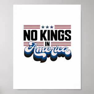 Keine Könige in Amerika USA Retro Klassiker Poster