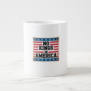 Keine Könige in Amerika USA Vintage-Grafik Jumbo-Tasse