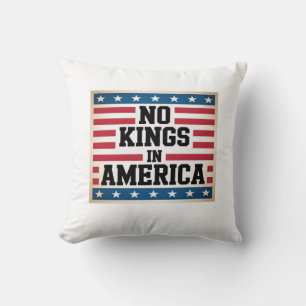 Keine Könige in Amerika USA Vintage-Grafik Kissen