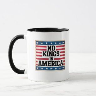 Keine Könige in Amerika USA Vintage-Grafik Tasse