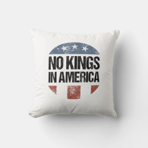 Keine Könige In Amerika Vintage Patriotisch Keine Kissen